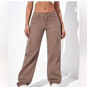 Brown cargo pants, unworn